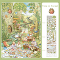 Time in Forest 3D Sticker Scene - Medium
