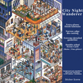 City Night Wanderer 3D Sticker Scene - Large