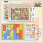 Tetris 3D Sticker Scene - Large